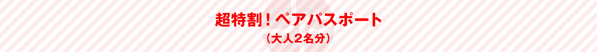 超特割！ペアパスポート